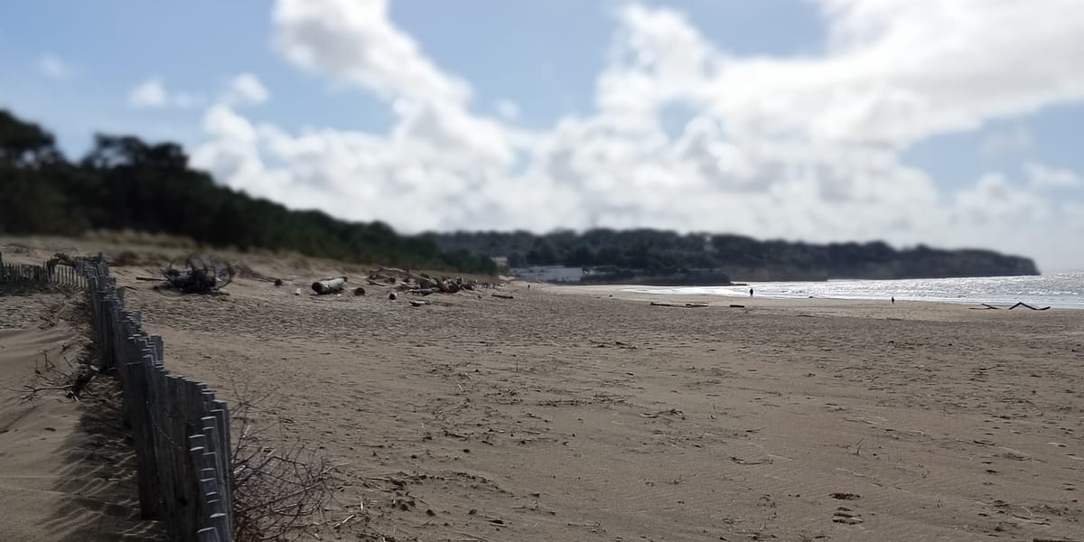 I went to the beach in Saint-Georges-de-Didonne despite the cold